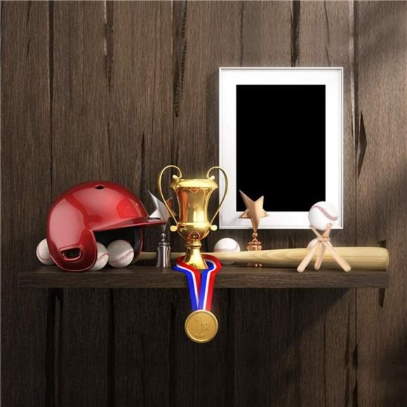 Baseball Stand Baseball Holders for Balls Display Wooden Baseball Bat Display - Picture 7 of 7